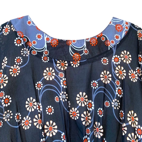 Anthropologie | NWOT Tunic Blouse or Micro Mini Dress in Floral Psychedelic S - Picture 10 of 16